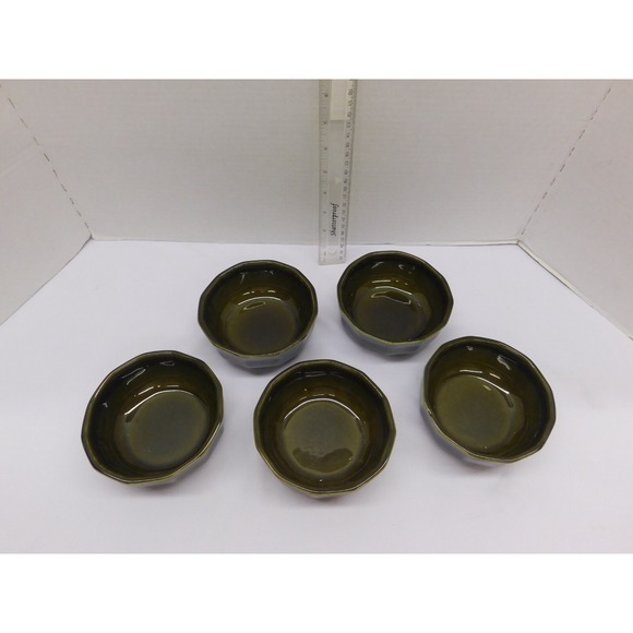 Pfaltzgraff Heritage Green Bowls Set of 5 - Picture 1 of 4